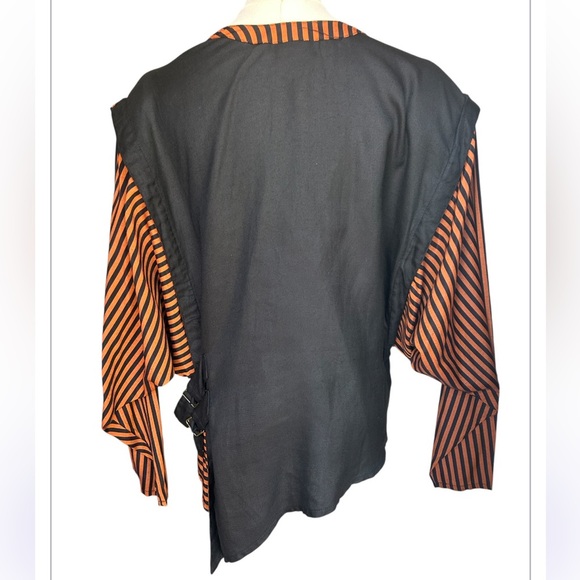 Vintage Ann Marie Asymmetrical Striped 80’s Top - Picture 8 of 11